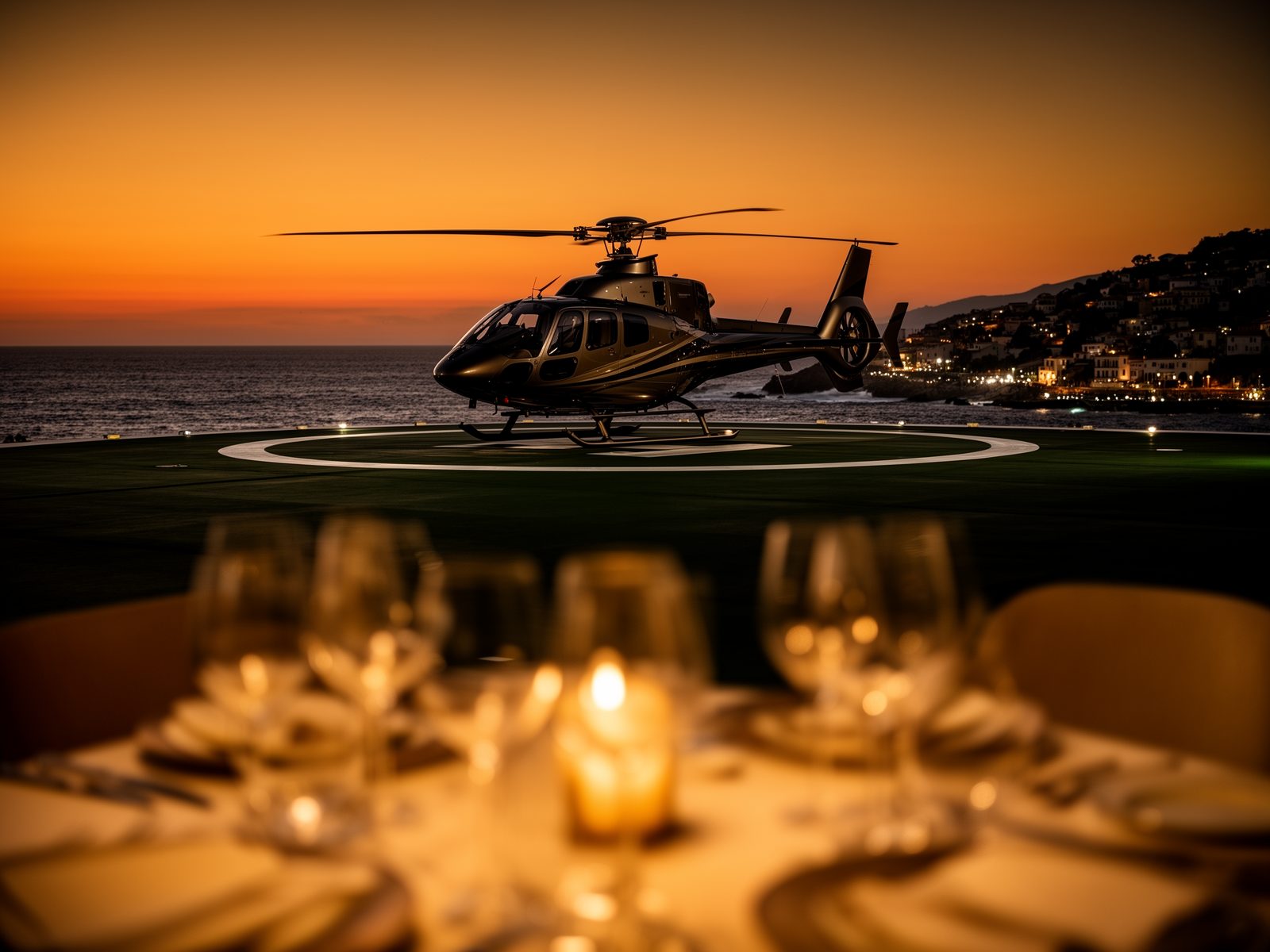 Helicòpter + sopar gourmet